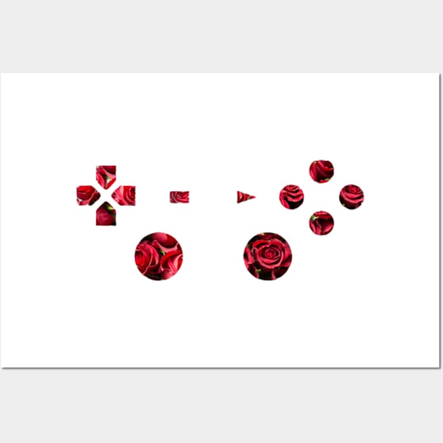 Roses Controller Wall Art by 9 Turtles Project